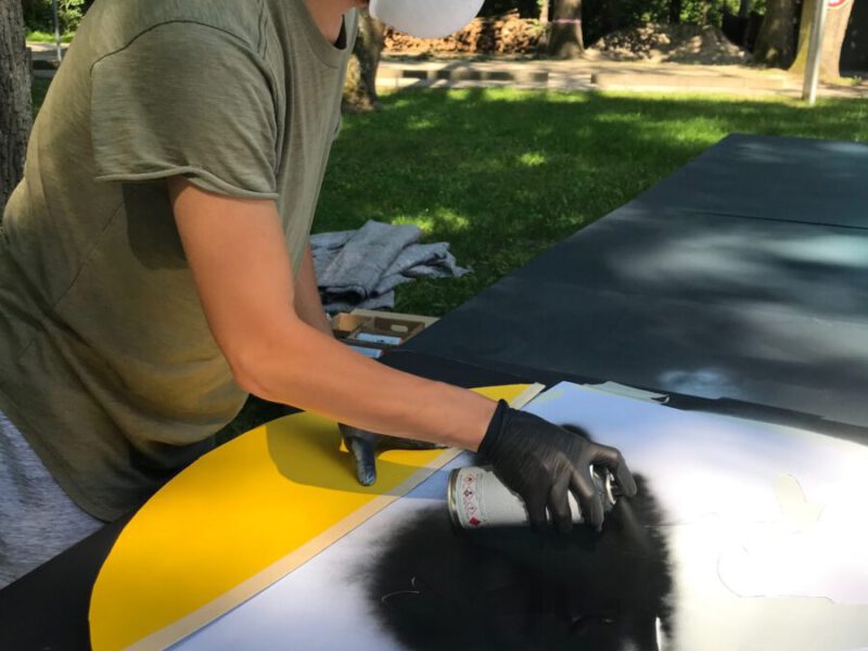 Graffiti-Projekt Im Übungsfach
